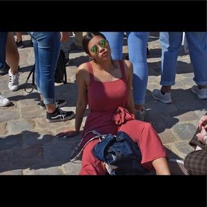 Pink jumpsuit